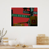 "Mulberry Street: Little Italy" New York City  ポスター (キッチン)
