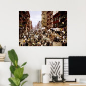 Mulberry Street, New York City, NY 1900 ポスター (ホームオフィス)