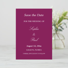 Mulberry Weddingエレガント Save the Date セーブザデート