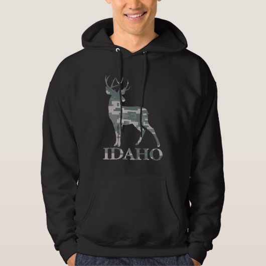 Mule Deer Hunt Idaho Digital Camo パーカ (正面)
