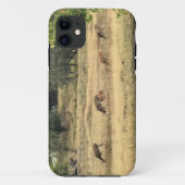 Mule Deer in a Field，オレゴン，ジョセフ Case-Mate iPhoneケース (裏面)