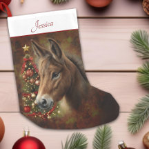 Mule Holiday Christmas Tree Animal Personalized