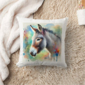 Mule in Watercolor 090724AREF105 - Watercolor クッション (ブランケット)