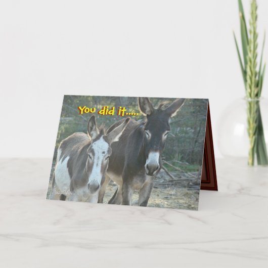 Mules Anniversaryカード – 任意カスタマイズの大事な行事 カード (正面)