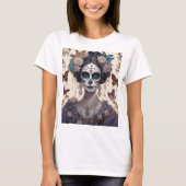 Mulher com maquiagem estilo Catrina Tシャツ (正面)