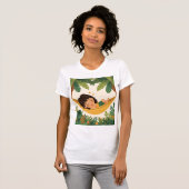 Mulher Dormindo Rede Tropical Natureza Brasil Cami Tシャツ (正面フル)