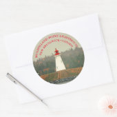 Mulholland Point Light house, NB Round Stickers ラウンドシール (封筒)