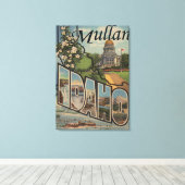 Mullan, IdahoLarge Letter ScenesMullan, ID キャンバスプリント (インサイチュ (ウッドフロア))