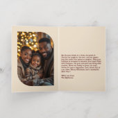 Mulled Wine Cozy Vibes Christmas Photo 箔シーズンカード (内側レイダウン)