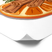 Mulled Wine Festive Christmas Beverage Artwork ポスター (角)