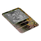 Mulleins黒い目のスーザン花あなたの写真を追加 マグネット (右側)