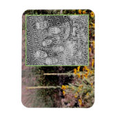 Mulleins黒い目のスーザン花あなたの写真を追加 マグネット (縦)