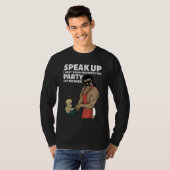 Mullet Speak Up I Can't Hear You Over This Party I Tシャツ (正面フル)