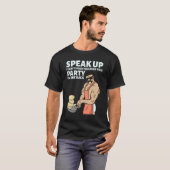 Mullet Speak Up I Can't Hear You Over This Party I Tシャツ (正面フル)