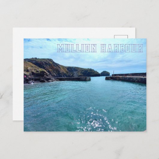 Mullion Harbour in Cornwall ポストカード (正面/裏面)