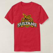 Multan Sultans Cricket Teamロゴ Tシャツ (デザイン正面)