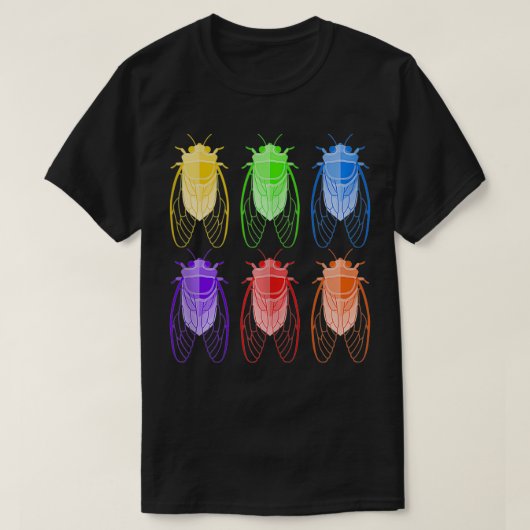 Multi Color Brood X Periodical Cicada 2021 Swarm  Tシャツ (デザイン正面)