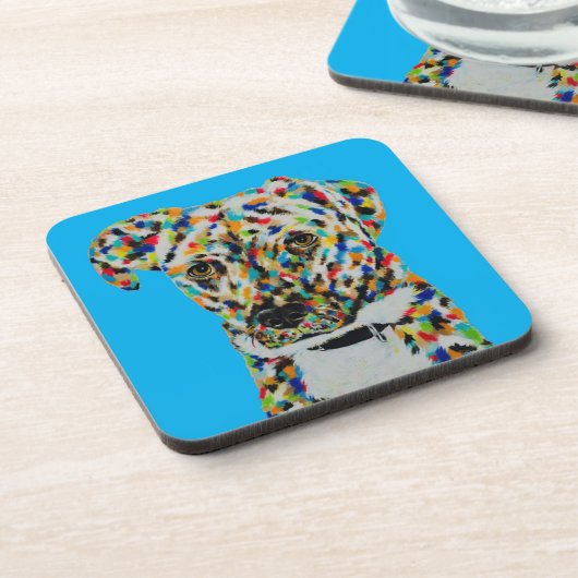 MULTI COLOR DOG COASTER コースター (左側)