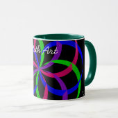 Multi Color Figure 8 Geometric Coffee Mug マグカップ (正面右)