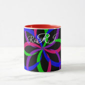Multi Color Figure 8 Geometric Coffee Mug マグカップ (中央)