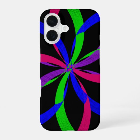 Multi Color Figure 8 Geometric iPhone 16 Case 16ケース (裏面)