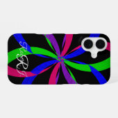Multi Color Figure 8 Geometric iPhone 16 Case 16ケース (裏面横)