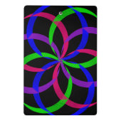 Multi Color Figure 8 Geometric Mini Clipboard ミニクリップボード (裏面)