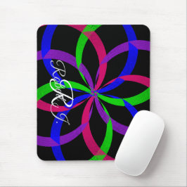 Multi Color Figure 8 Geometric Mouse Pad マウスパッド