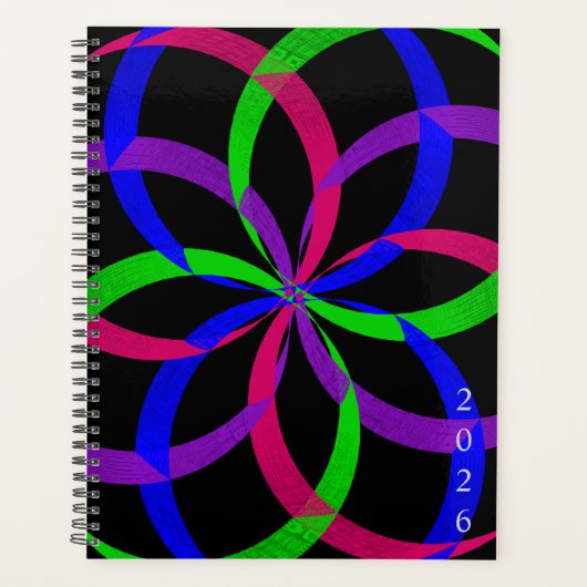 Multi Color Figure 8 Geometric Planner プランナー手帳 (正面)