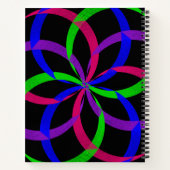 Multi Color Figure 8 Spiral Geometric Notebook ノートブック (裏面)