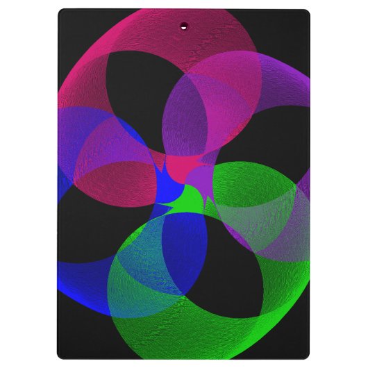 Multi Color Fusion Geometric Clipboard クリップボード (裏面)