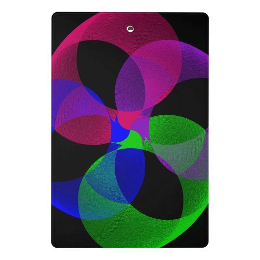 Multi Color Fusion Geometric Mini Clipboard ミニクリップボード (裏面)