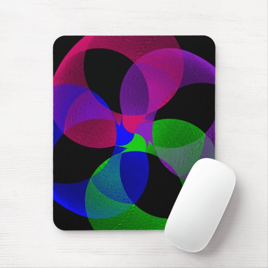 Multi Color Fusion Geometric Mouse Pad マウスパッド (マウス)