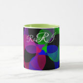 Multi Color Geometric Fusion Coffee Mug マグカップ (中央)