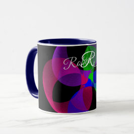 Multi Color Geometric Fusion Coffee Mug マグカップ