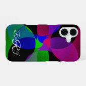 Multi Color Geometric Fusion iPhone 16 Case 16ケース (裏面横)
