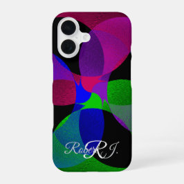 Multi Color Geometric Fusion iPhone 16 Case 16ケース
