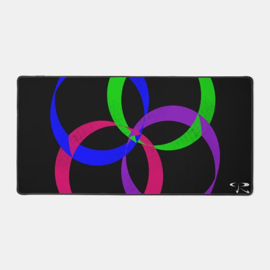 Multi Color Geometric Interchange Gaming Mouse Pad デスクマット (正面)