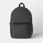 Multi-Color Grey Backpack プリントバックパック (正面)
