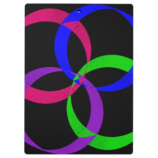 Multi Color Interchange Geometric Clipboard クリップボード (裏面)