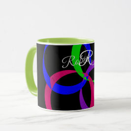 Multi Color Interchange Geometric Coffee Mug マグカップ