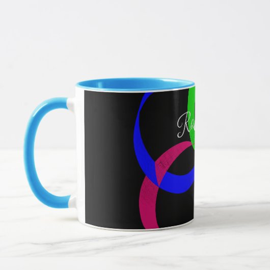 Multi Color Interchange Geometric Coffee Mug マグカップ (左)