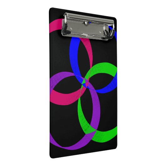 Multi Color Interchange Geometric Mini Clipboard ミニクリップボード (アングル)