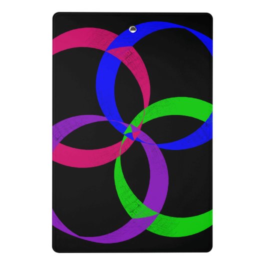 Multi Color Interchange Geometric Mini Clipboard ミニクリップボード (裏面)