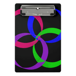 Multi Color Interchange Geometric Mini Clipboard ミニクリップボード