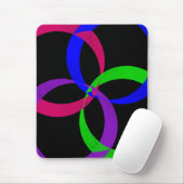 Multi Color Interchange Geometric Mouse Pad マウスパッド (マウス)