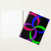 Multi Color Interchange Geometric Spiral Planner プランナー手帳 (ディスプレー)