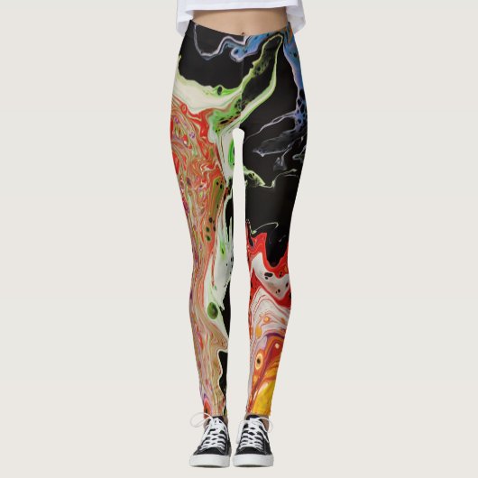 multi color Leggings レギンス (正面)