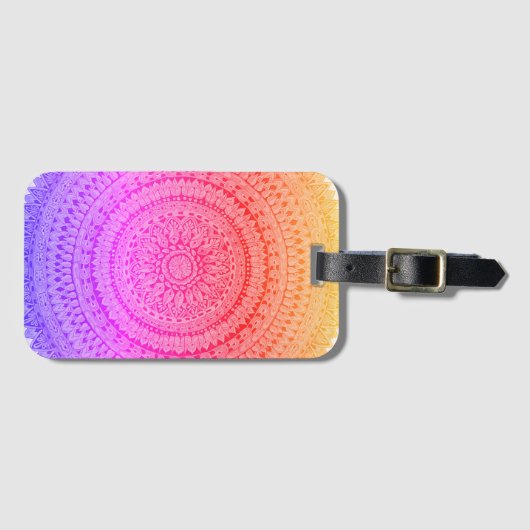Multi Color Mandala Original Art  ラゲッジタグ (正面横)