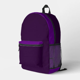 Multi-Color Purple Backpack プリントバックパック